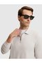Bone Color Regular Fit Sweatshirt - 3