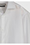 White Striped Regular Fit Long Woven Classic 100% Cotton Shirt - 8