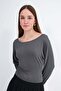 Boat Neck Long Sleeve Blouse P1843