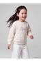 Two Mt Shop Quality Lcw Kids Ecru 3 Thread Floral Standard & Regular Girls' Sweatshirt
