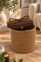 Christmas Wicker Rope Decorative 30X30 Covered Wicker Rope Basket Mesh Rope Basket Organizer Storage Box Home Office Kitchen Bathroom Bedroom Multipurpose - 2