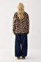 Leopard Printed Plush Sweatshirt - 4