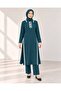 Women's Polo Collar Textured 2-Piece Tunic and Pants Knitwear Set