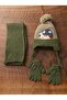 1-4 Years Old Boy Scarf-Beret-Glove Set - 2