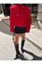 Padded Buttoned Stand Collar Jacket - 5