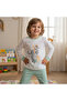 Boy's Cotton Elephant Giraffe Bear Printed Long Sleeve 2-Piece Set Cb1082 - 2