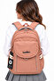 Water Resistant Fabric Daily Lightweight School Backpack 2602 Dark Powder - 3