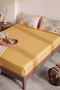 Yellow Alora Double Elastic Bed Sheet Set 160X200 cm - 3 Pieces - 3