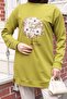 Code: 0378 Two Yarn Blouse with Flower Embroidery Detail - 2