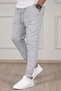 Set of 3 Unisex Regular Fit Ribbed Leggings in Black, Gray, Navy Blue, Colored Sweatpants, Sports Sweatpants - 7