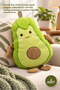 4 Pieces Avocado Pillow – Small Size Polar Fabric Fiber Filled Decorative Home and Office Pillow Avocado Cushion Pillow