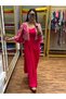 Vibrant Pink Ready-to-Wear Drape Saree with Embroidered Jacket - FFT1179 | Vibrant Pink