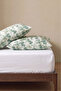 White Eucalyptus Double Elastic Bed Sheet Set 160X200 cm - 3 Pieces - 6