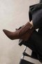 Frida Women's Heeled Suede Boots Brown