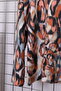 Women's Plus Size Lycra Half Turtleneck Mix Patterned Long Sleeve Soft Sweater Mom Blouse - 6