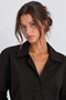 Comfortable Fit Women's Shirt with Back Pleat Detail |   Mkw1611591-1 - 2