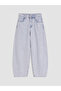 Vizyon New Season Blue Barrel Fit Girls' Jean Pants - 2