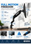 Single Monitor Arm Desk Mount, Gas Spring Full Motion Stand for 13-32 Inch Screens