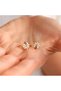 Ladybug Daisy Earrings |   Cute Flower Figured Gold Color Children's Earrings - 2