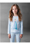 Blue Elsa Printed Girls' T-Shirt - 7