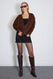 Double-Breasted Collar Casual Knitwear Cardigan - 7