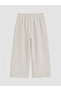 Gray Elastic Waist Girls' Thick Sweatpants - 8