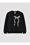 Printed Ruffled Girls' Sweatshirt 2-Piece Set - 2