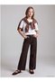 Brown Wideleg Girls' Gabardine Trousers - 7