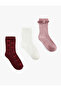 Cotton Bowknot Sock Set of 3 - 2