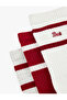 Embroidered Striped 3-Piece Sock Set - 3