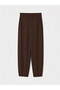 Brown Elastic Waist Soft Touch Women's Sweatpants - 5