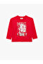 Ataturk Printed Republic Themed Cotton Crew Neck Long Sleeve T-Shirt