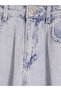 Vizyon New Season Blue Barrel Fit Girls' Jean Pants - 4