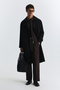 Long Relaxed Fit Trench Coat - 2
