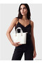 White Leather Look Women's Shoulder Bag - 7