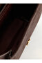 Brown Suede Women's Shoulder Bag - 5