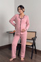 Elisa Soft Elegance Soft Buttoned Adjustable Waist Maternity Pajama Set - 2
