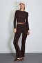 3 Threaded Non-Threaded Elastic Waist Flare Leggings