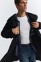 Contrast Collar Double-Breasted Trench Coat - 5