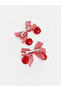 Mixed Cherry Figured Gingham Patterned 2-Piece Buckle - 6