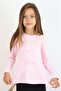 Girl's Long Sleeve Blouse with Bow Accessory, Ages 4-8, Pink - 2