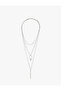 Geometric Dangle Multi Chain Necklace