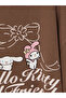 Alita City Lcw Kids Brown Hello Kitty Printed Girls' Sweatshirt with a Difference - 3