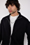 Oversize Zippered 3 Thread Sweat Jacket - 6