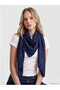 Navy Blue Basic Satin Women's Shawl - 7