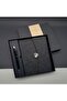 3-Piece Notebook Pen Set – Thermo Leather Agenda, Metal Roller Pen, Gift Boxed, Black, Promotional Notebook Journal - 2