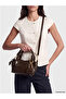 Brown Leather Look Women's Shoulder Bag