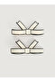 Mixed Bow Figured Women's Buckle Set of 2 - 2