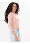 Women's Powder Collar Low-Cut Detailed Soft Textured Knitwear Sweater - 4