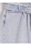 Vizyon New Season Blue Barrel Fit Girls' Jean Pants - 3